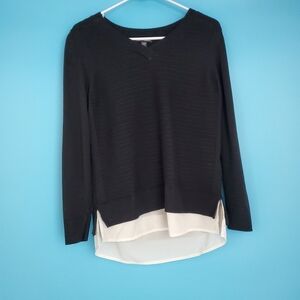 Hilary Radley Small Black Knit Sweater